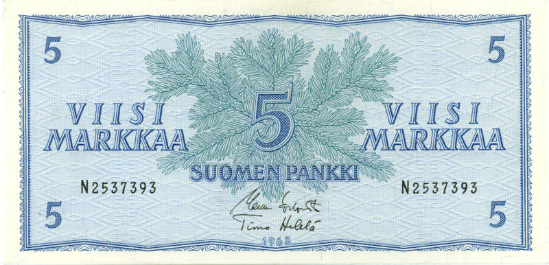5 Markkaa 1963 N2537393